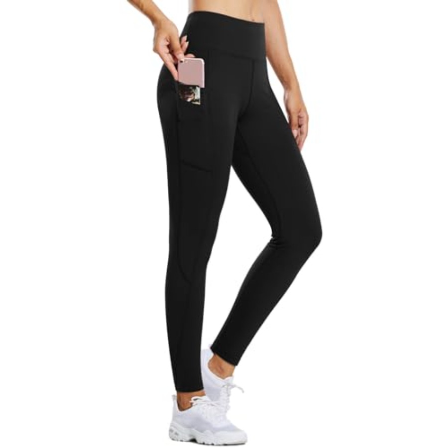 Running Gear In Winter - Women's Fleece Lined Leggings Water Resistant