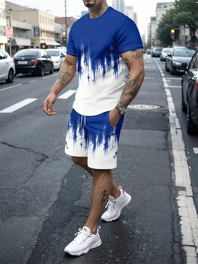 Men Women Gradient Texture T-s - Running Gears ulasan dan harga
