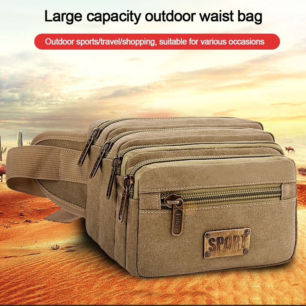 Useful Canvas Waist Bags Multi - Running Gear Organizer ulasan dan harga