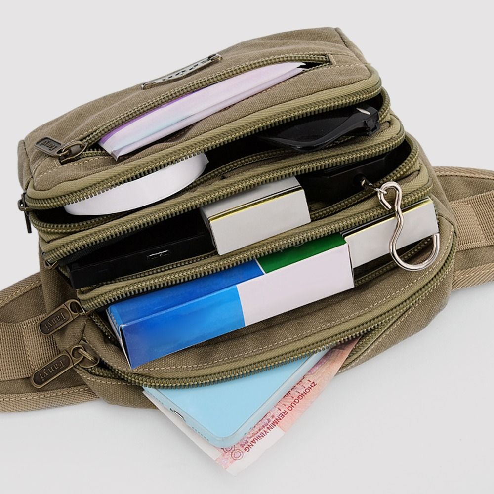 Useful Canvas Waist Bags Multi - Running Gear Organizer ulasan dan harga