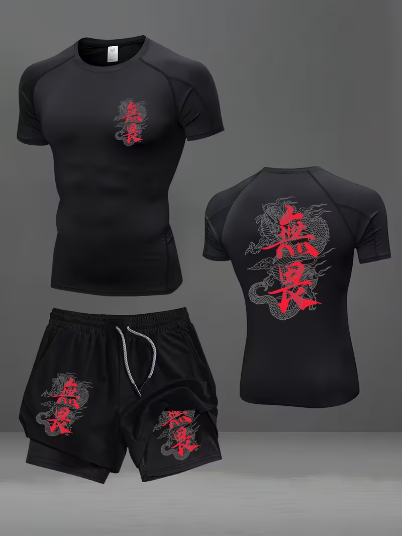 New men's slim fit suit quick  - Running Gears ulasan dan harga
