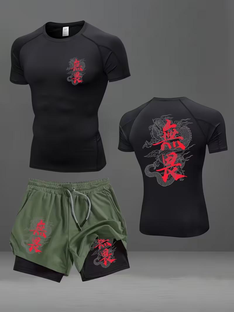 New men's slim fit suit quick  - Running Gears ulasan dan harga