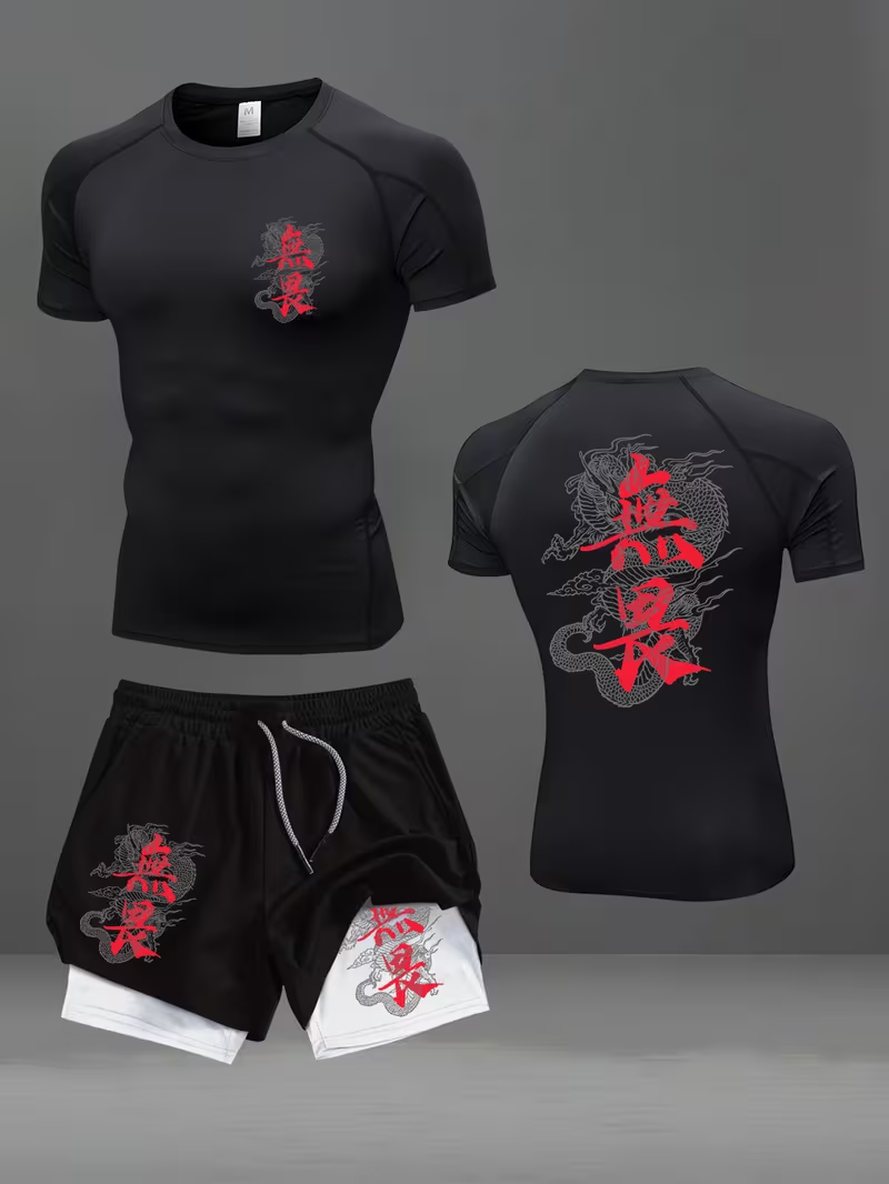 New men's slim fit suit quick  - Running Gears ulasan dan harga