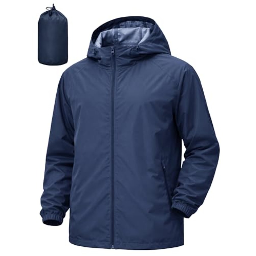 UIQUR Men's Rain Jacket Windbr - Running Gear For Rain ulasan dan harga
