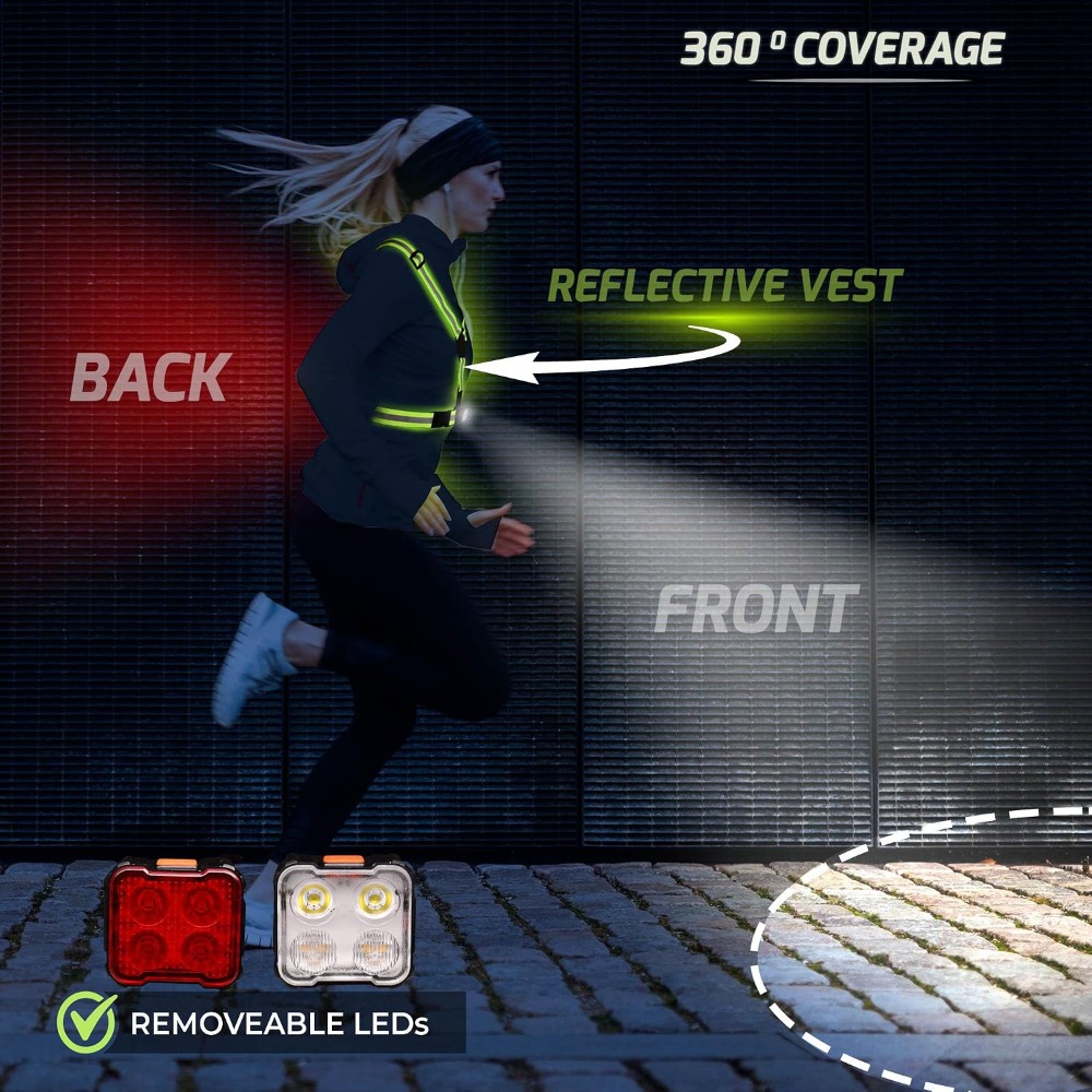 Running Light Vest for Night W - Running Gear Usa ulasan dan harga