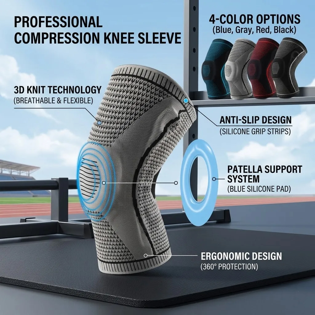  Elastic Silicone Knee Brace N - Running Gear Usa ulasan dan harga