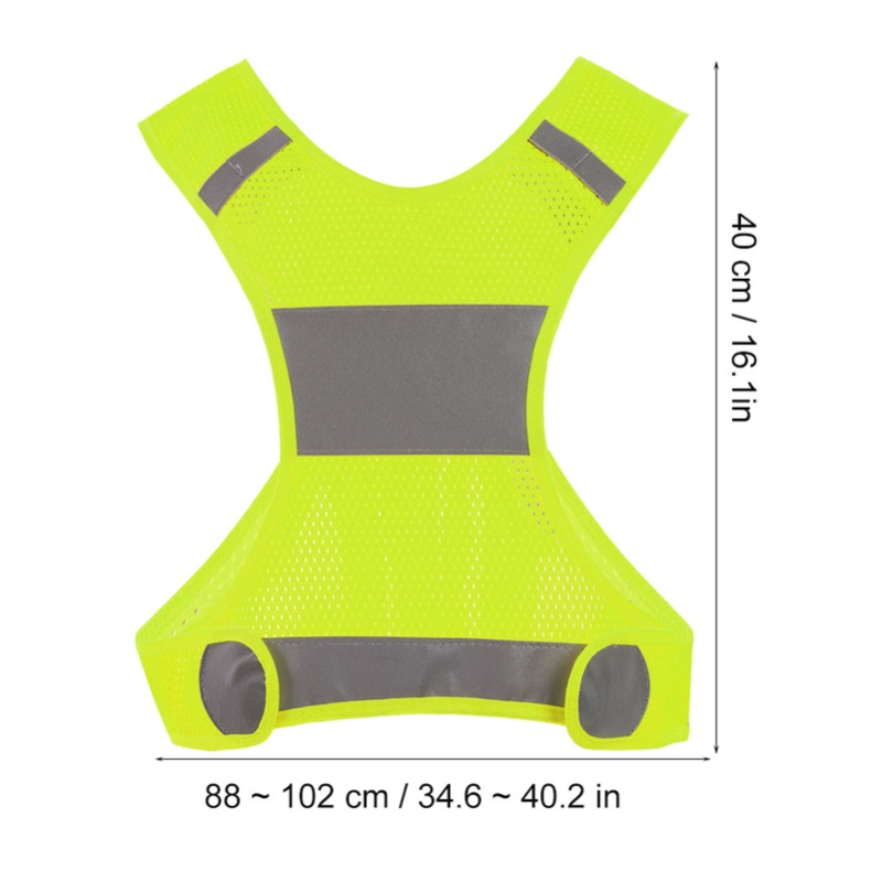 Outdoor Cycling Reflective Ves - Reflective Running Jacket ulasan dan harga