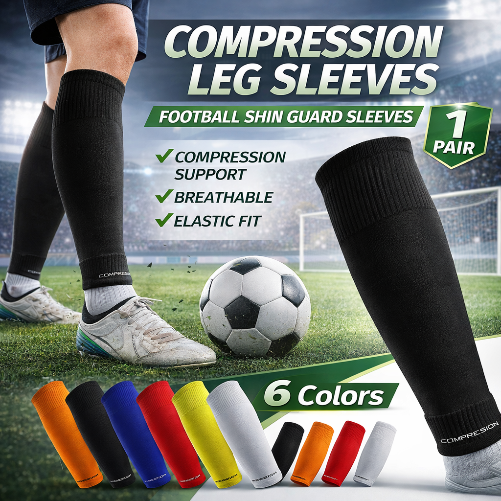1 Pair Soccer Leg Sleeves Comp - Compression Calf Sleeve ulasan dan harga
