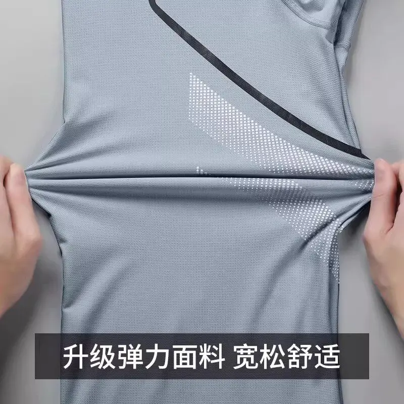 Men's Summer Sports Set Ice Si - Running Gears ulasan dan harga