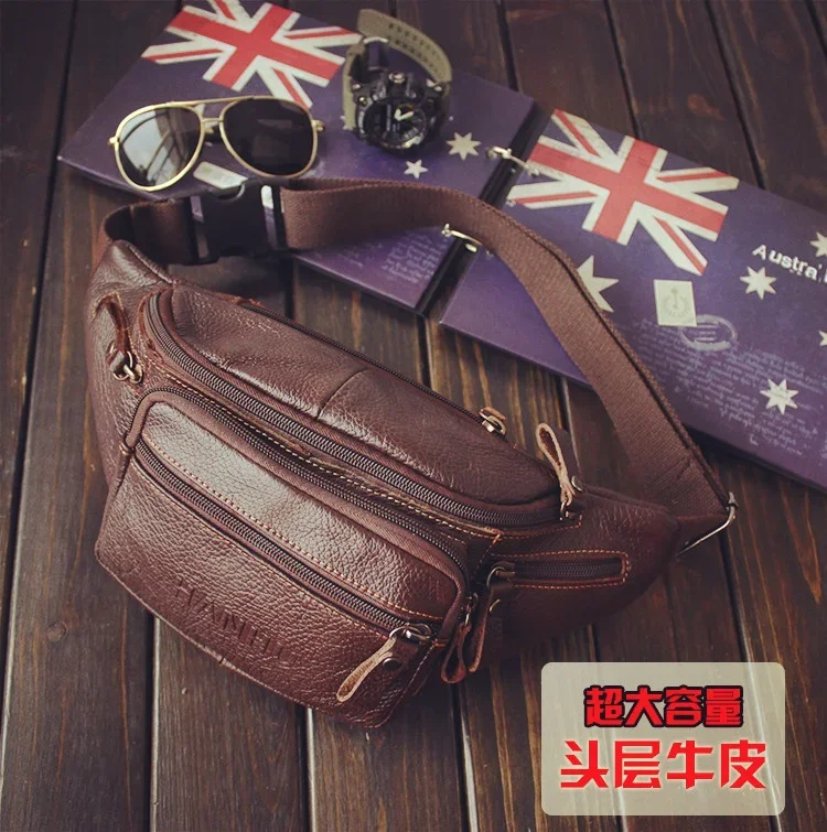 Genuine Cowhide Leather Waist  - Running Gear Organizer ulasan dan harga