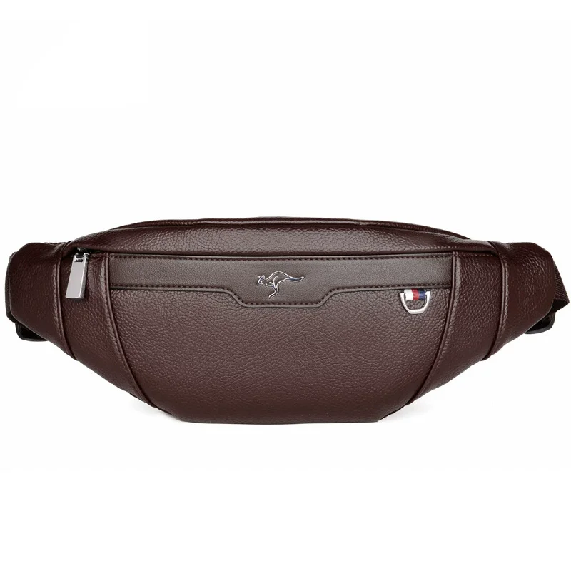 Business Leather Waist Bag Mul - Running Gear Organizer ulasan dan harga