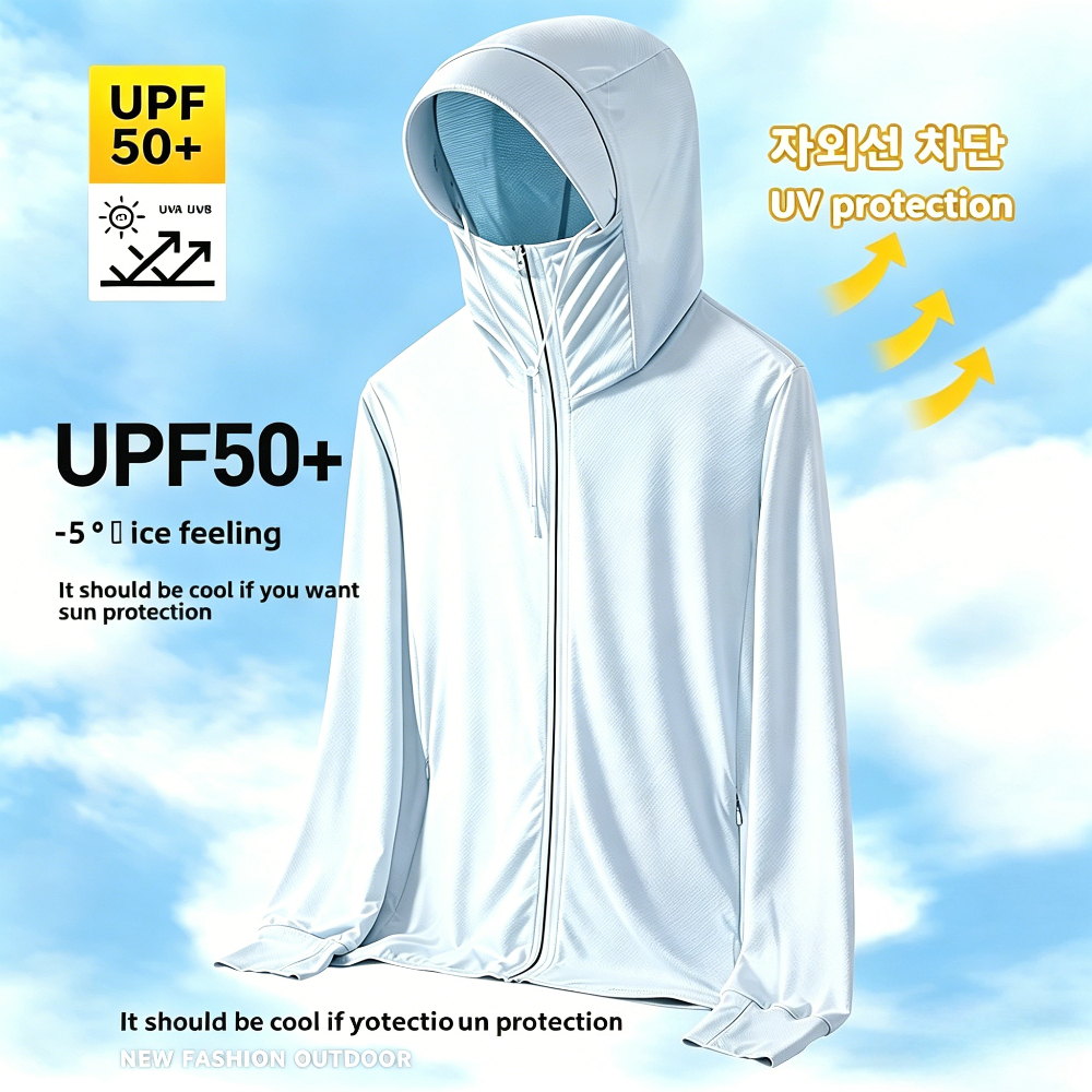 UPF50+ Men's Sun Protection Th - Running Gears ulasan dan harga