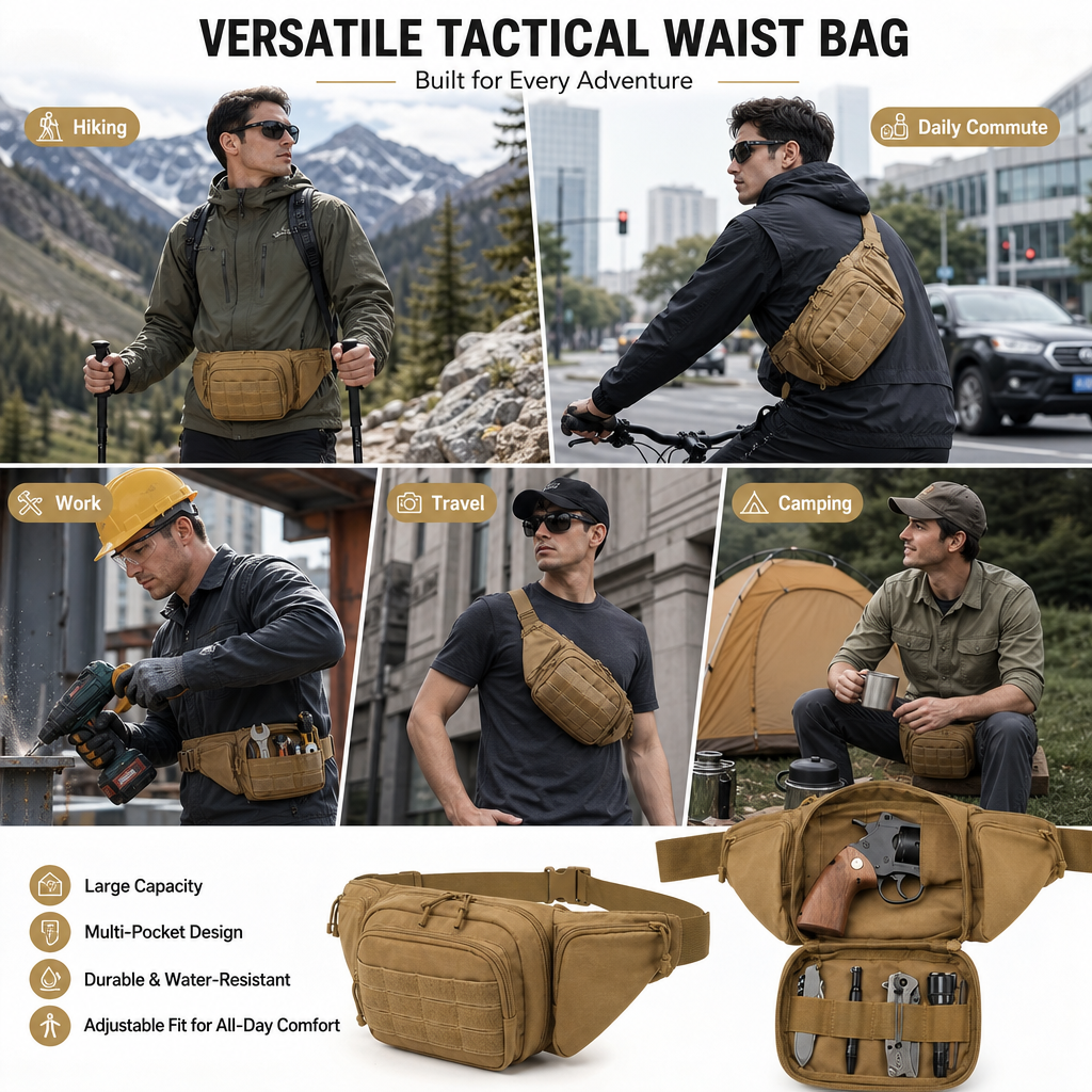 Tactical Waist Pack Outdoor Hi - Running Gear Organizer ulasan dan harga